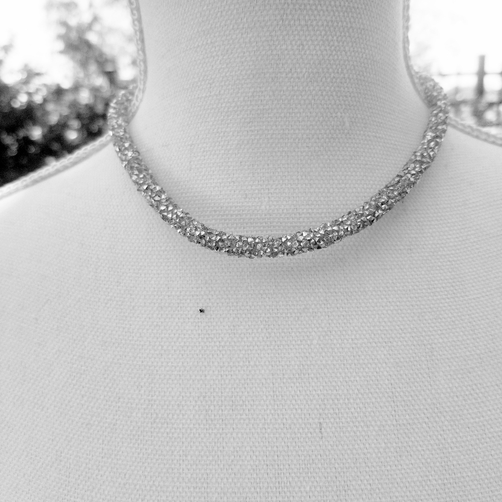 Crystal Choker Statement Necklace